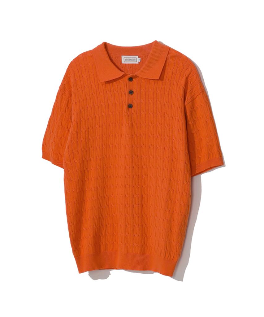 MINIMALCODE Cable Weave Collar Half Knit - 5 Colors