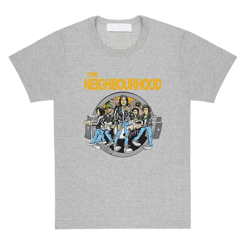 Футболка унисекс The Neighborhood NBHD Band Printing T-shirt Высококачественные женские футболки Ropa Mujer Повседневная футболка с коротким рукавом для женщин