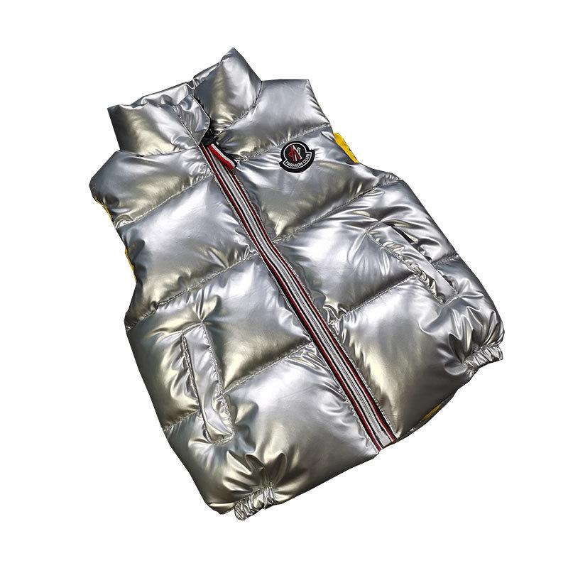 Детский пуховый жилет, зимний повседневный утепленный жилет для мальчиков и девочек