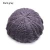 Women Girl Ribbed Vintage Warm Beret Hat French Artist Cap Knitted Cap Painter Hat