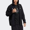 Adidas Спортивная повседневная куртка с логотипом с капюшоном, мужская верхняя одежда, черный H39259