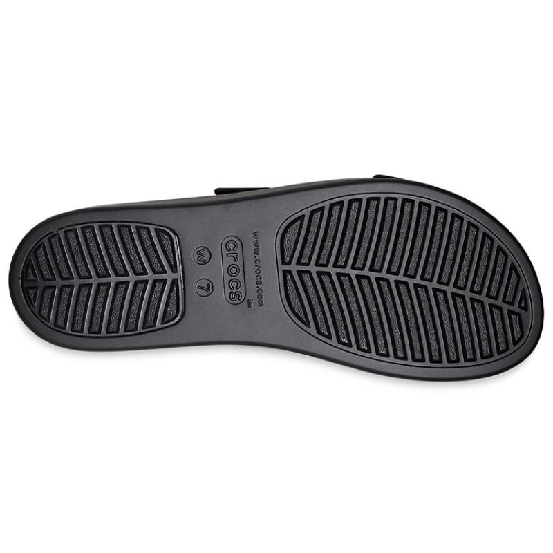 Crocs Бруклинские низкие тапочки сандалии женские черные