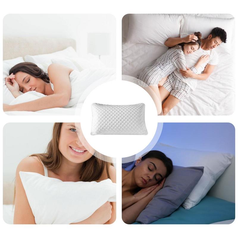 Pillow CoverSmooth Waterproof Pillow Cover Pillow Case Protector Allergy Pillow Case Anti Mite BedBug Proof Comfortable Pillow