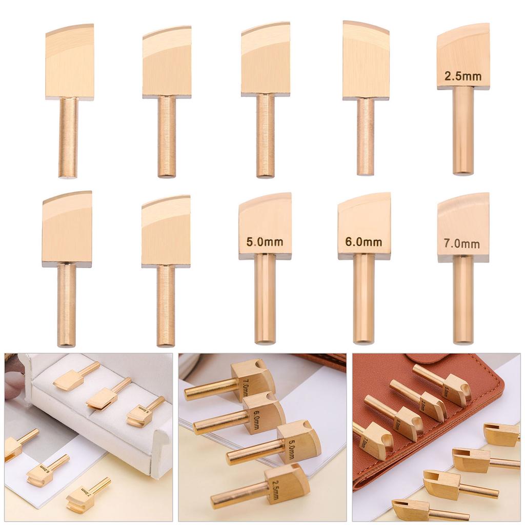 Metal Leather Edging Creaser Tool 1mm To 7mm Option Leather Craft Creasing Tool for Leather Stitching Line Pressing