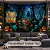 Scooby-Doo Personalized Tapestry Support Custom Name, Wall Art Home Decoration