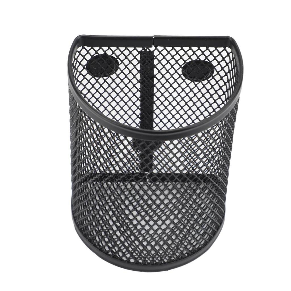 Magnetic Pen Holder Mesh Metal Pencil Marker Basket Desk Organizer for Locker Fridge Whiteboard File Cabinet