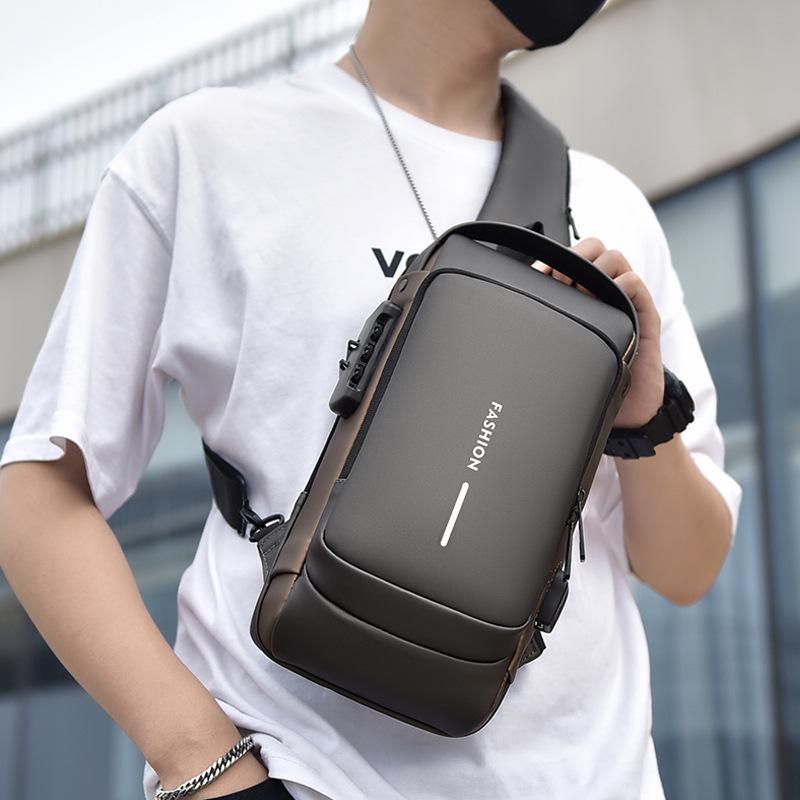2023 Men's Waterproof Anti-theft Multi-function Crossbody Chest Bag