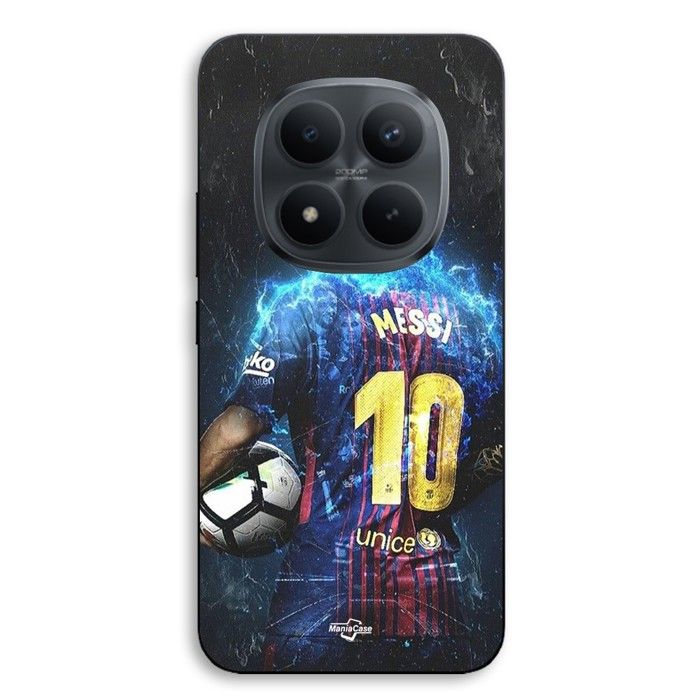 Coque de téléphone - MANIACASE - Xiaomi Redmi Note 15 Pro Plus 5G - Silicone TPU - Noir - Lionel Messi Football Superstar