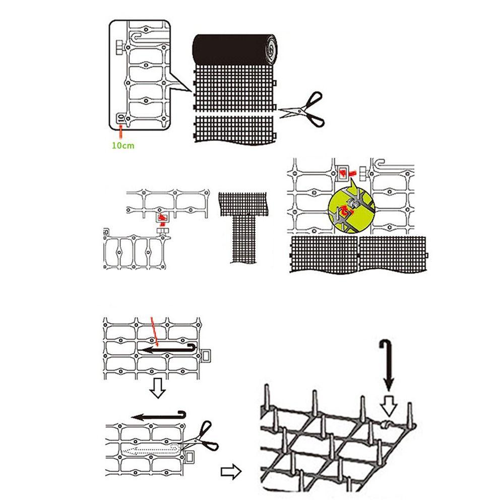 Portable Outdoor Spike Animal Scarer Garden Supplies Pet Scat Mat Repellent Deterrent Mat