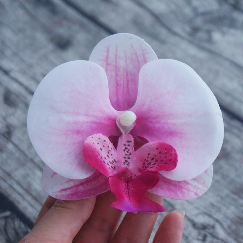 8,5 см заколка для волос в виде орхидеи для женщин, заколки для волос с искусственными цветами, милые аксессуары для волос для свадебной вечеринки, подарки