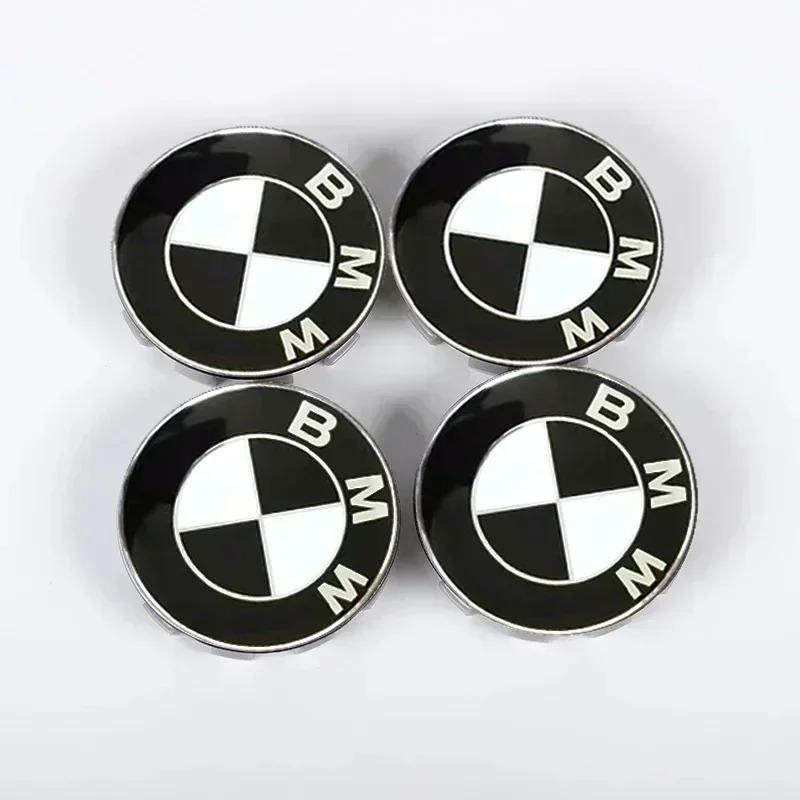4pcs 56mm 68mm Car Wheel Center Hub Caps ABS Tire Cover Sticker For BMW M Emblem E46 E36 E34 F10 E90 F30 E60 F30 E53 E30 E92 E87 CUO1