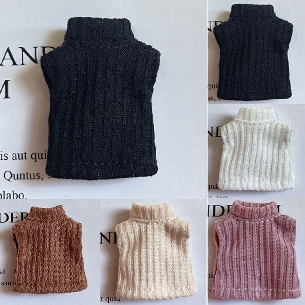 5 Colors Doll Outfits Dolls Accessories Vest Tops Doll Knitted Coat  1/11 1/12 OB11 Dolls