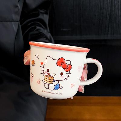 Завтрашняя кружка Sanrio с мерной шкалой, детская молочная кружка, стакан для питья, креативная керамическая кружка