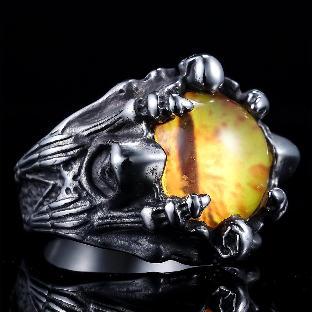 Цветное кольцо из нержавеющей стали в европейском и американском стиле в стиле хип-хоп