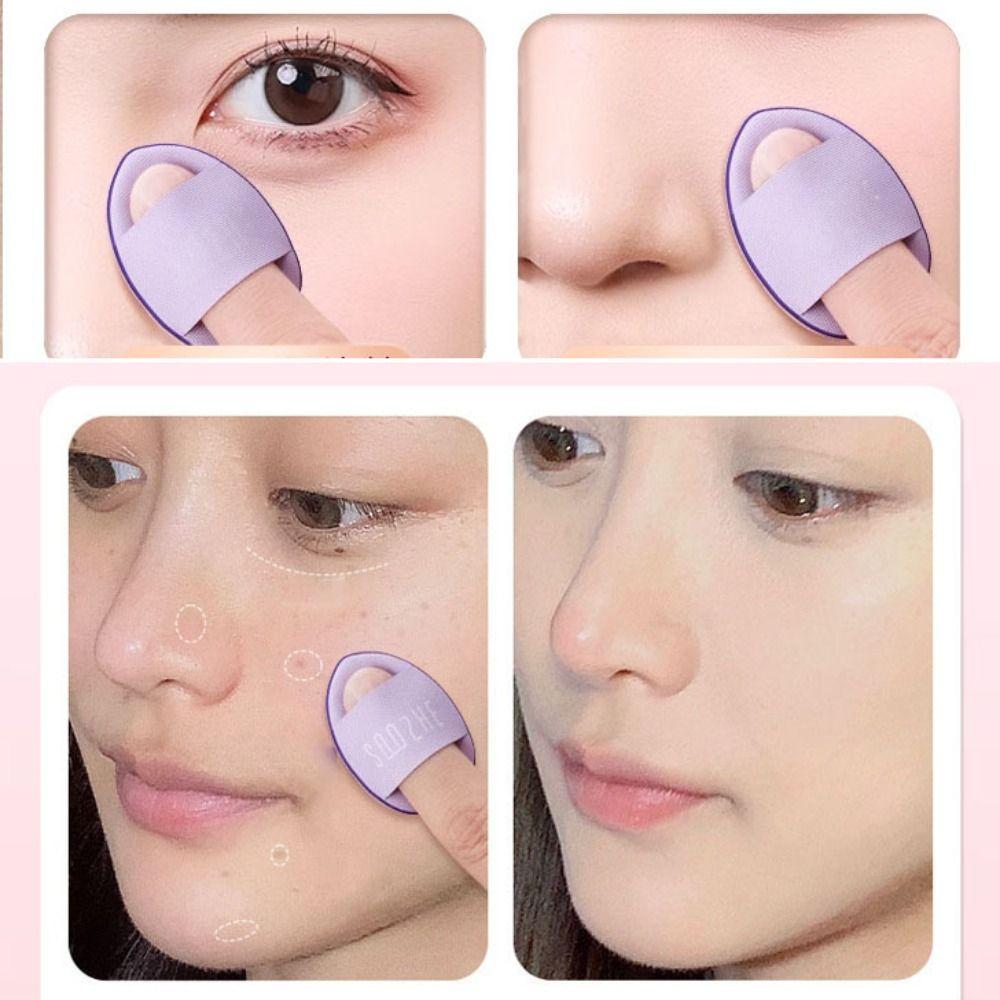 6/10pcs Mini Finger Cushions Dual-Use Liquid Foundation Makeup Tool New Mixed Sponge Cosmetic Puff