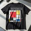 Футболка-Дань Mondrian - Эстетичная Арт одежда%100 Хлопок Высокого Качества