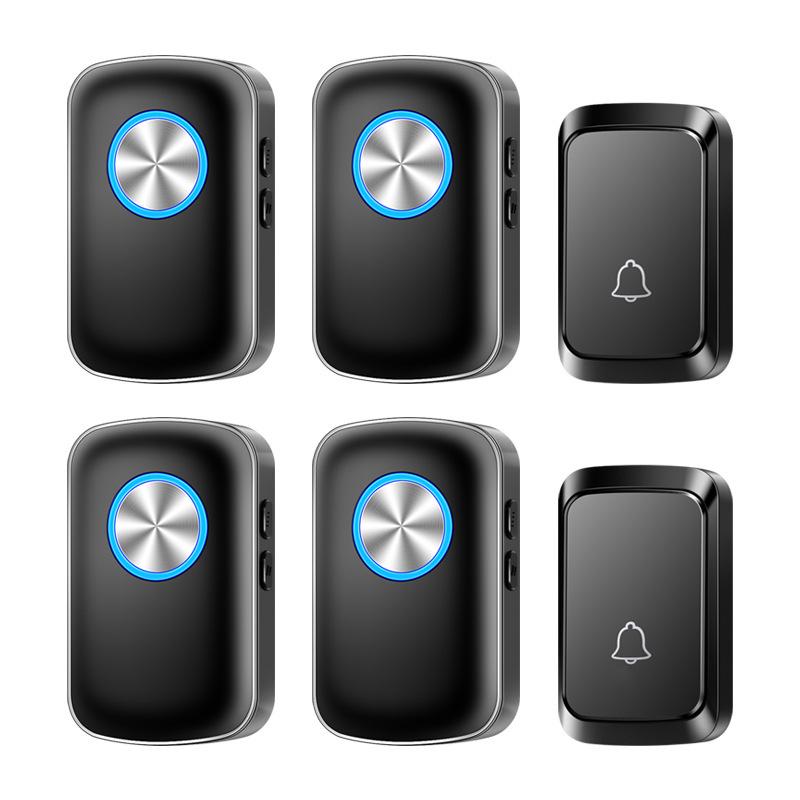 Smart Waterproof Wireless Doorbell: Long-Range, Two-in-Four Design, Remote Control, Ideal for Home Use