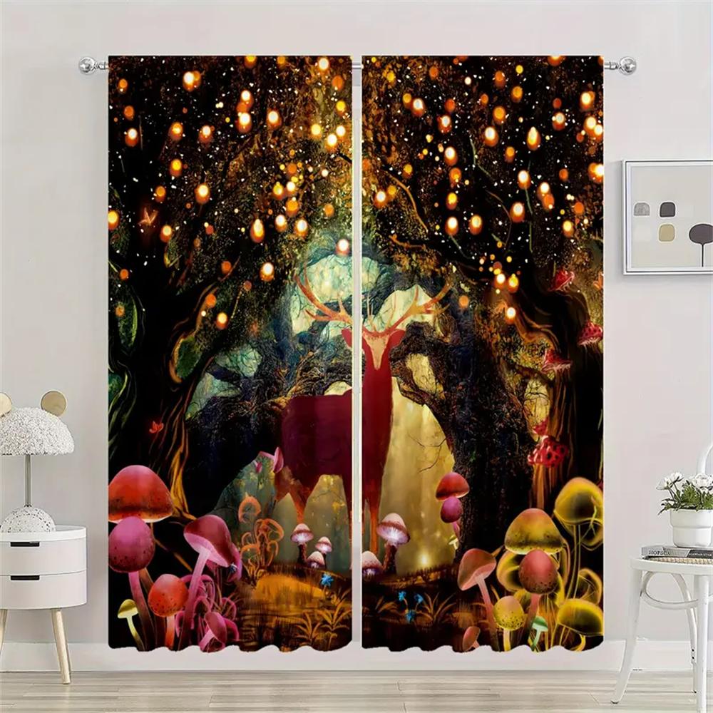 Натуральная витражная дверь, фиолетовые цветочные шторы, жалюзи для гостиной, спальни, ванной комнаты, кухонной двери, домашнего декора, 2 шт.