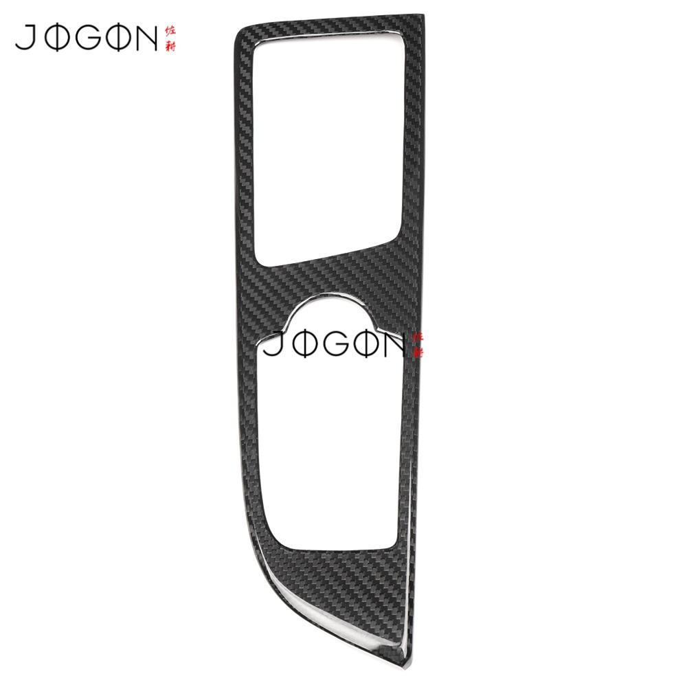 Center Console Gear Shift Panel Trim for Hyundai Genesis G70 IK 2017+ Real Carbon Fiber Central Console Gear Shift Button Cover