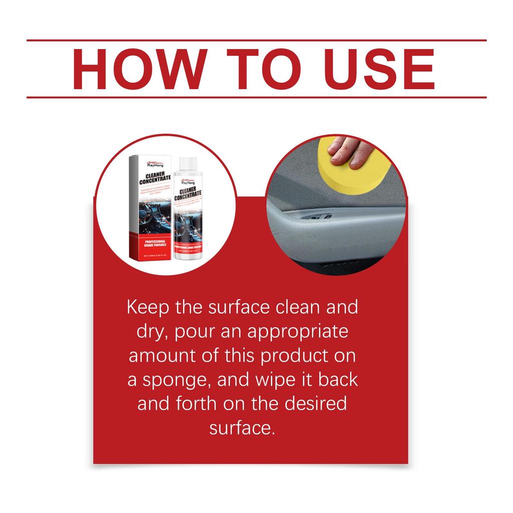 RAYHONG Пластиковый реноватор салона автомобиля, средство для чистки салона, защита от царапин, яркий как новый, средство для ухода и восстановления