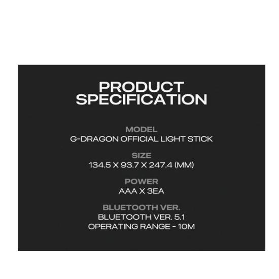 Официальный лайтстик G-dragon ( DAY-G Светящаяся палочка )