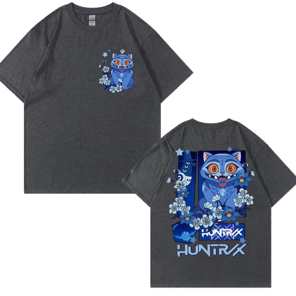 Новый фильм K-Pop Охотники на демонов Нелепый тигр 2025 Футболка Мода Эстетика Мужчины Женщины Футболки с круглым вырезом Оверсайз Повседневная футболка Лето