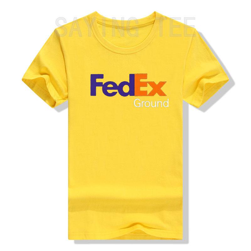 FedEx Модная Унисекс Футболка с Коротким Рукавом и Круглым Вырезом, Графические Футболки, Повседневная для Мужчин и Женщин, Забавные Блузки, Хлопок, Рабочая Одежда, Подарки