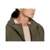 Uniqlo Однотонная куртка-толстовка с капюшоном, длинным рукавом и молнией, свободная, унисекс, оливковый 464026-56