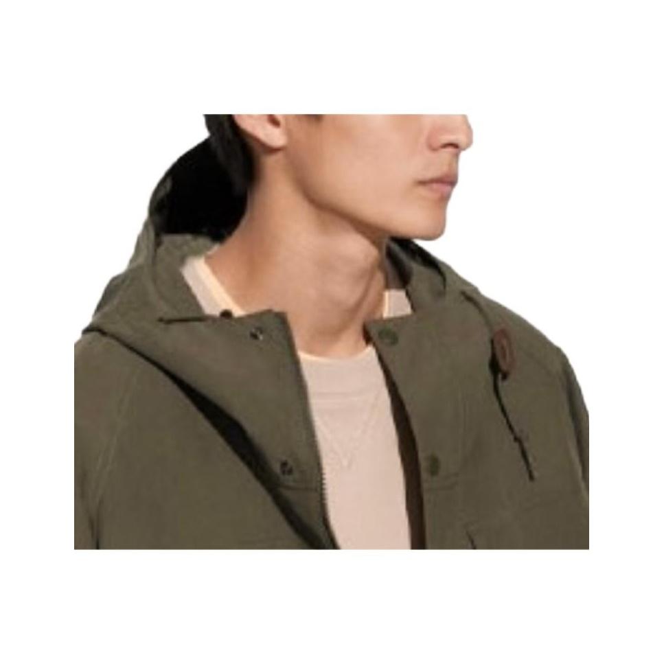 Uniqlo Однотонная куртка-толстовка с капюшоном, длинным рукавом и молнией, свободная, унисекс, оливковый 464026-56