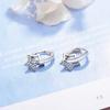 New Trendy Crystal Zircon Star Drop Earrings Original 925 Silver Needle Earings Korean Fashion Wedding Jewelry For Women E401