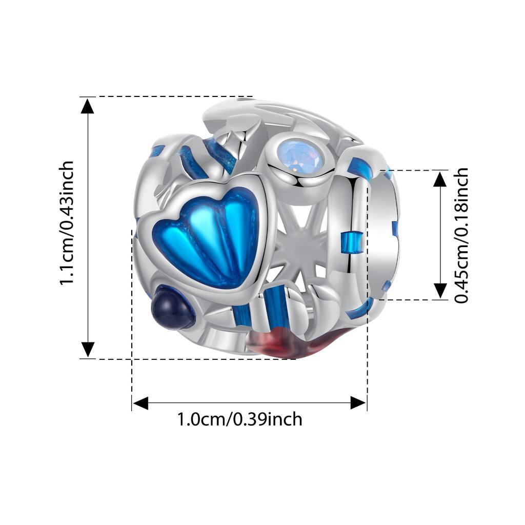 BAMOER 925 Стерлинговое Серебро Океанский Мир&Стоппер Шарм Звезда Сердце Снежинка Подвеска подходит для Оригинального Браслета DIY Шарм