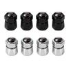 W1523D Metal Car Wheel Tire Valve Stem Caps Exterior Accessories For Volkswagen VW R Polo Passat Rline Golf 4 5 6 Tiguan Jetta GTI