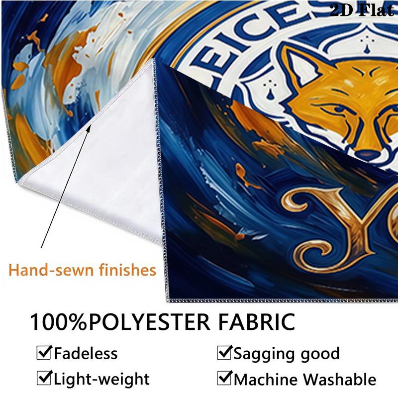 Custom Name Leicester City Printed Tapestry – Wall Hanging for Bedrooms, Dorms, and Home Decor