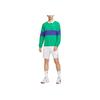 Теннисная футболка с коротким рукавом Dri-FIT ADV Court Slam Мужская Топы Спортивная Поле-Зеленый Полуночно-Синий Белый IB8142-324