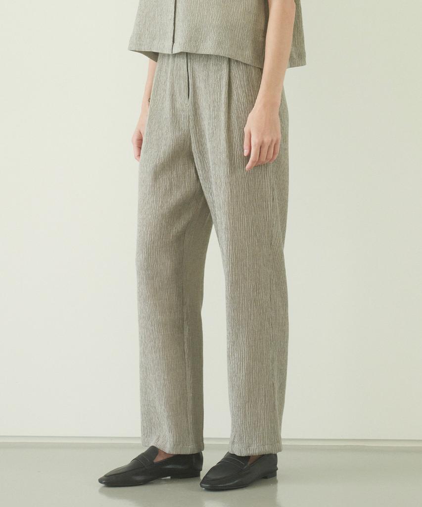 210EDIT Women'S Coolingcle One-Pleat Wide Pants [3 Color]_Ze2Pt028
