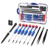 WORKPRO Precision Screwdriver Set with Torx Watch Screwdriver with Rotating and Case Perfect for Watch Battery Mobile and and Includes Storage Case