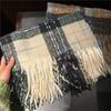 Scarf Winter New Collection Autumn/Winter Atmosphere Plaid Fringe For Couples, Warm And Student High-End Style Scarf