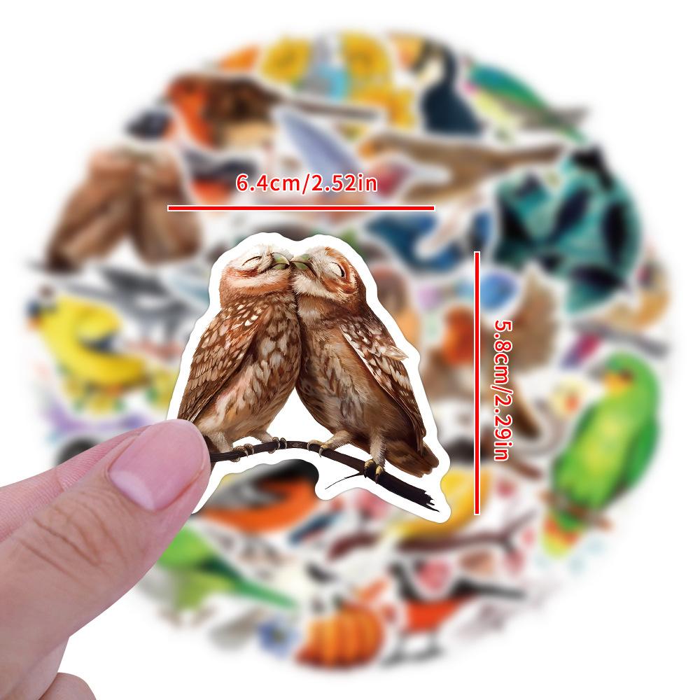 55 Новых Цветных Наклеек Граффити Птицы Птица Украшают Блокнот Чемодан Наклейки