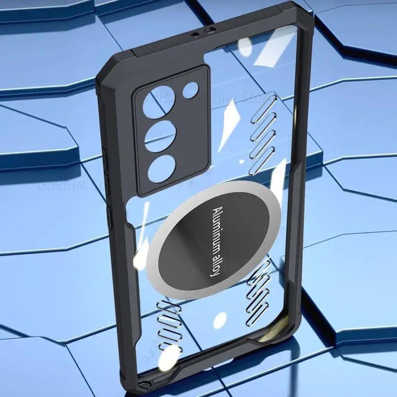 Fundas For Lenovo Legion Y70 For Magsafe Magnetic Phone Прозрачный чехол для Lenovo Legion Y70 Охлаждающий теплоотводящий противоударный чехол Magsafe