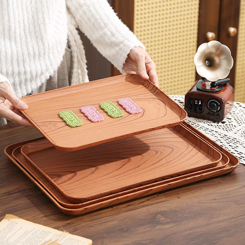 Ru Han Japanese Style Imitation Wood Grain Serving Tray