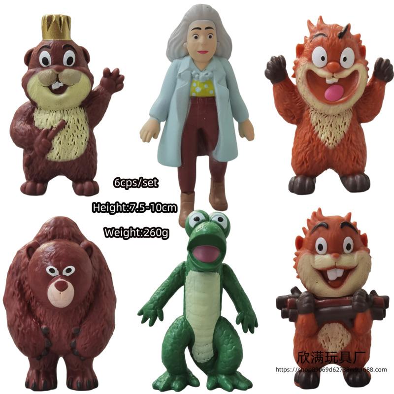 2026 New Movie Hoppers Figure Set Mabel King Georges Tom Lizard Bird King Ellen Bear Figure Cute Anime Figurine Model Toy Gift