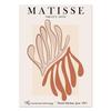 Abstract Matisse Line Face Coral Leaves Wall Art Canvas Painting Nordic Posters Prints Wall Pictures For Living Room Home Decor