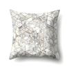Ins Marble Polyester Pillowcase Car Decoration Home Printed Car Waist Cushion Pillowcase Pillowcase Car Decoration