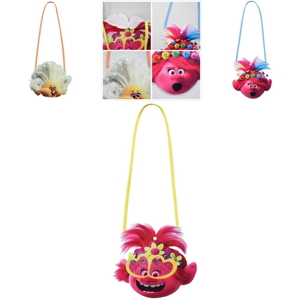 Trolls Poppy Cosplay Costume For Girls With Comfortable Soft Fabric And Vibrant Pink Color