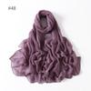 58 Colors Women Candy Color Voile Scarf Plain Solid Pashmina Female Warm Cotton Viscose Scarves Blanket Shawls And Wraps Bufanda
