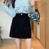 Corduroy A-Line High Waist Skirt - Women's Plus Size, Autumn/Winter 2022 Trend