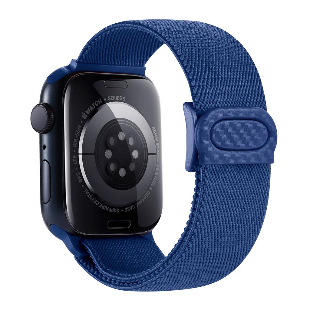 Nylon Strap For Apple watch band 45mm 40mm 44mm 41 46mm 49mm Elastic carbon bracelet correa iWatch series 9 8 7 6 se Ultra 2 10