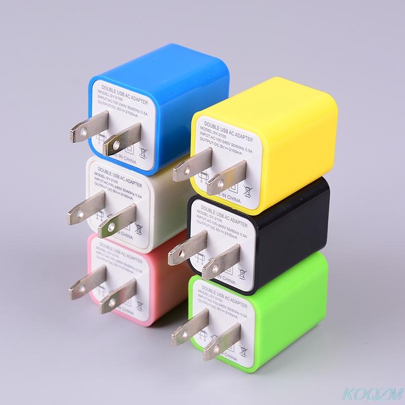 5V 1A Двойной 2-портовый USB AC Настенный Домашний Зарядный Адаптер питания Вилка США ДЛЯ Телефона Универсальный Дорожный