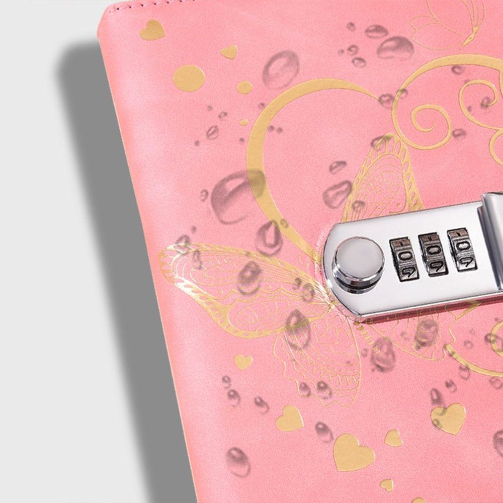 Утолщенный блокнот B6 с замком 200 страниц Дневник Ноутбук с новым паролем Студент