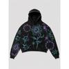 2025 Youth Trendy Printed Zip-Up Hoodie Teens Casual Long Sleeve Loose Fit Sweatshirt